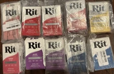 Rite Dye Powder- New- Unopened Packs- Set Of 10 packs - free shipping 