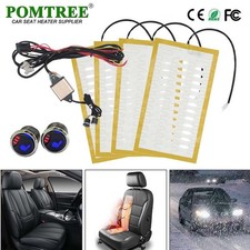 Universal Car Seat Heater Kit 12v Alloy Wire Pads 3 Level Heated Round Switch Universal Car Seat Heater Kit 12v Alloy Wire Pads 3 Level Heated Round Switch