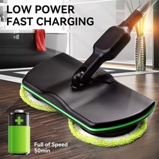 UK Cordless Power Electric Spinning Mop Rechargeable Floor Cleaner Scrubber