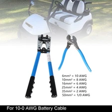 Crimping Tool Battery Cable Lug Crimping Tool For 6 - 50mm² W/ Cable Crimper