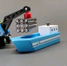 Wooden Railway Tanker Ship Boat Thomas Brio Compatable Magnetic Cargo READ