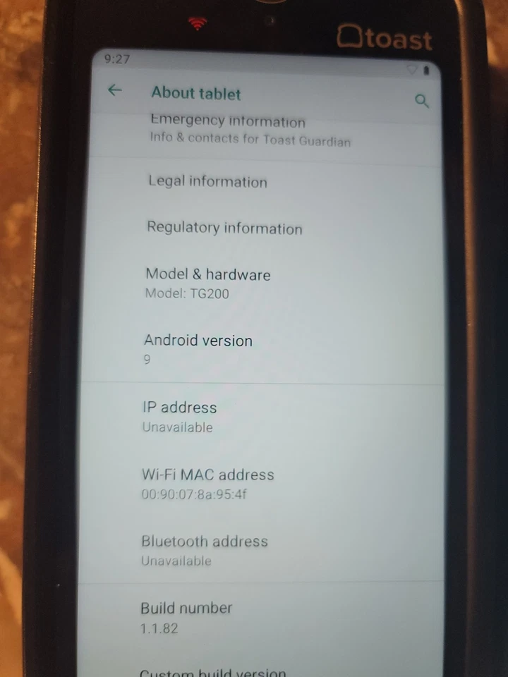 Lote de (2) TG200 Toast Flex POS Go 2 Tablet Portátil Dispositivo Móvel Testado 100% - Imagem 3 de 4