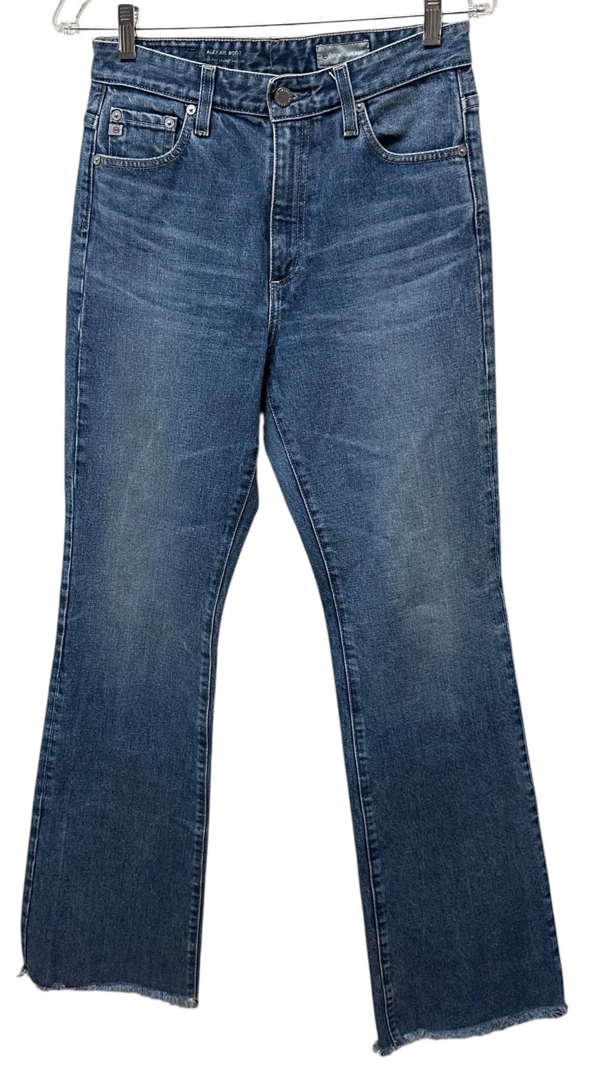 AG Adriano Goldschmied Alexxis Boot High Rise Raw Hem Women's 28R