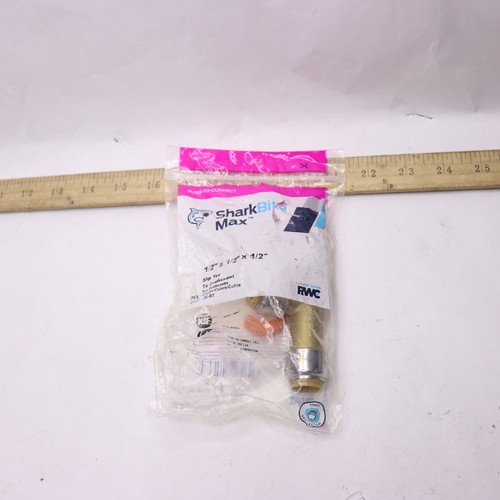 SharkBite Slip Tee Push to Connect Brass 1/2" UR3362A