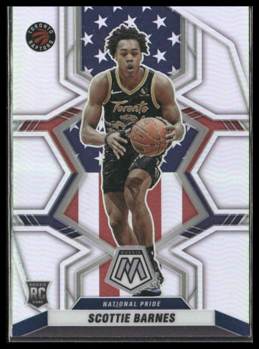 2021-22 Panini Mosaic #257 Scottie Barnes Silver