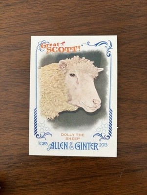 2015 Topps Allen Ginter Great Scott ! GS-10 Dolly the Sheep