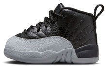 Toddler's Jordan 12 Retro Black/Wolf Grey-White 850000 010
