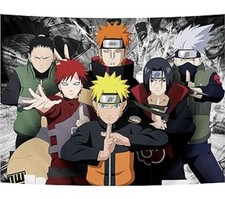 Naruto Shippuden Wall Banner 78” x 60” Anime - Itachi, Kakashi, Gaara, Shikamaru