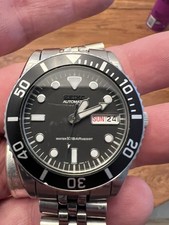 Seiko Automatic Diver model 7S26-0050/Date 100m Stainless Steel Bracelet SKX023