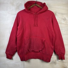 Vintage 60s Healthknit Double Face Waffle Knit Thermal Cotton Hoodie 21 x 24