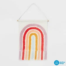 Rainbow Kids' Tapestry - Pillowfort™: Cotton Wall Art, 14"x13"