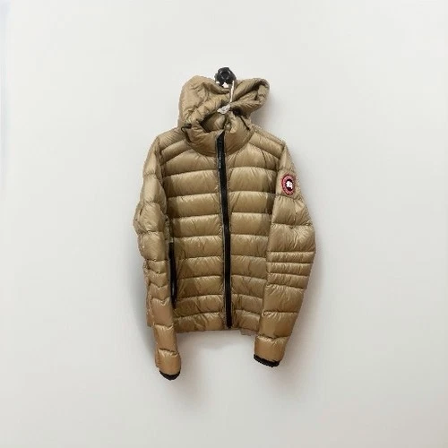 Canada Goose Crofton Hoody 2227M Mens L Beige Down Puffer Full Zip Hood - product listing photo