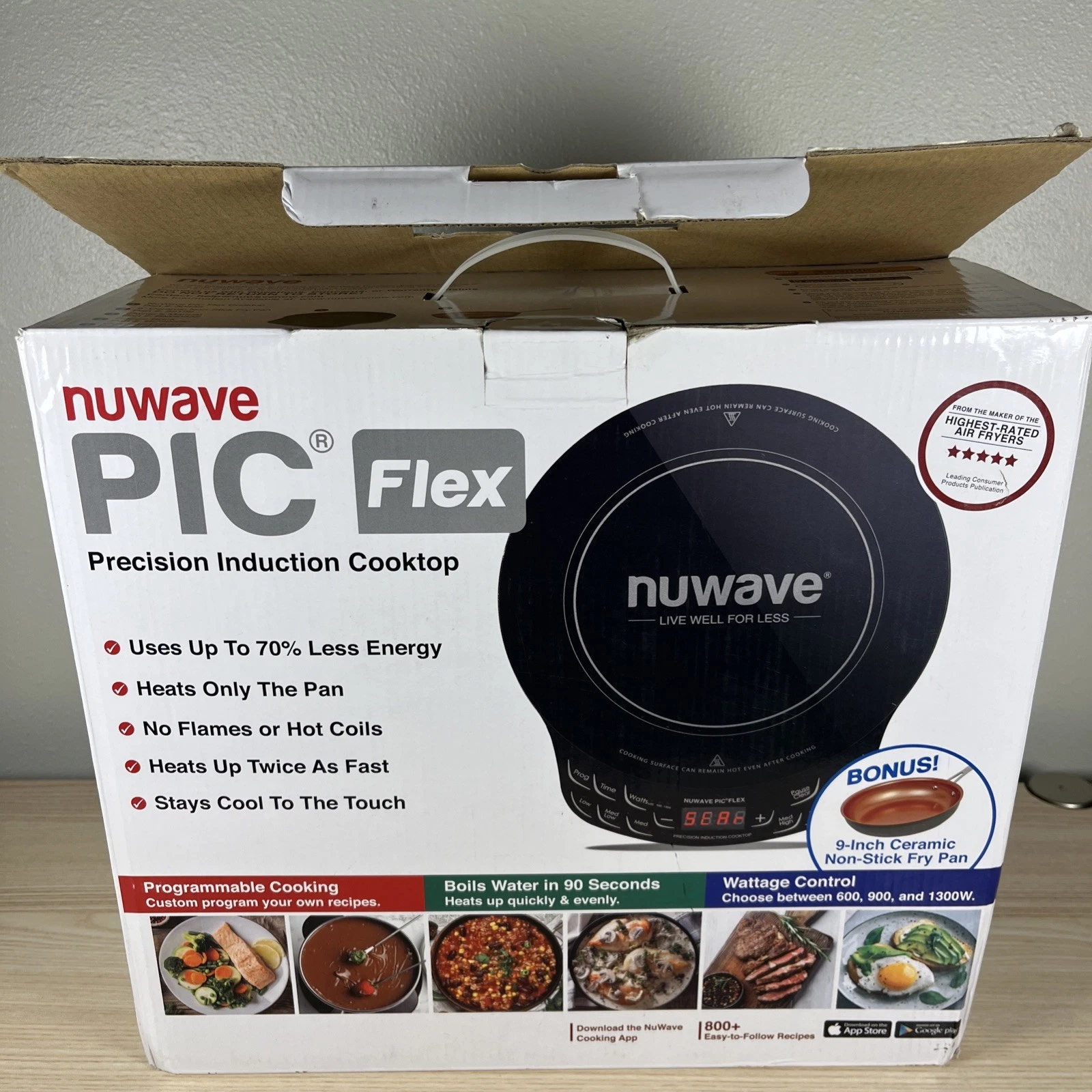 NuWave 30532 Pic Flex Precision Induction Cooktop With 9" Fry Pan Black Open Box
Opens in a new wind