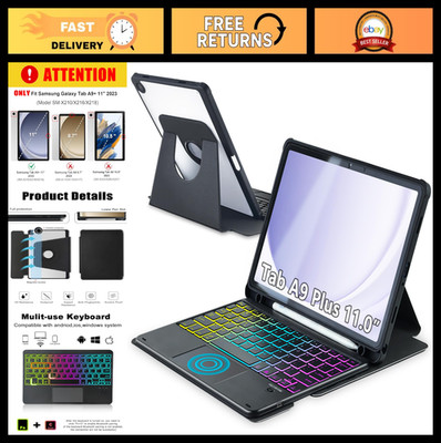 360° Rotating Touchpad Keyboard Case for Samsung Galaxy Tab A9 Plus 11'' - Backli