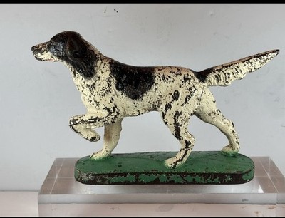 HUBLEY # 363 /SETTER DOG  cast Iron /VINTAGE/BOOK END/HEAVY/GUC