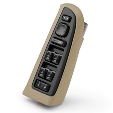 Driver Power Window Switch & Tan Bezel Assembly for 2003-2007 Chevy GMC 15883320