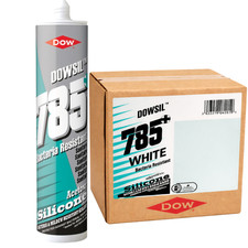 Image of DOWSIL 785 Sanitary Acetoxy Silicone Sealant – White – Box of 6 (310ml)