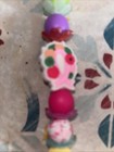 Crafted Beaded Long Key Chain Breast Cancer Month Flower And Multi Colors — photo 3