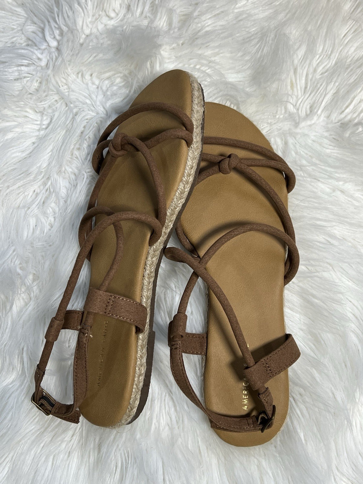 American Eagle Women's Brown Strapy Sandals Size 8