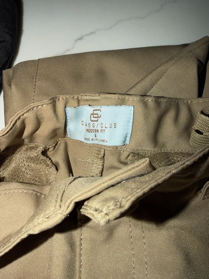 Pantalones de vestir Class Club para niños talla 6 - negros y caqui (2 pares) ¡NUEVOS! Foto 4 de 4