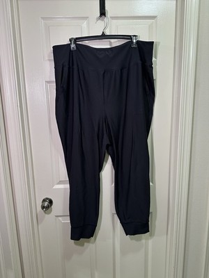 Old Navy Powersoft High Rise Joggers Plus Size 3X Black Active Workout Athletic