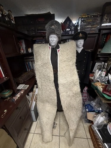 Authentic Russian Cossack Burka Cape Caucasian Wool Felt Cloak Nabadi Coat - product listing photo