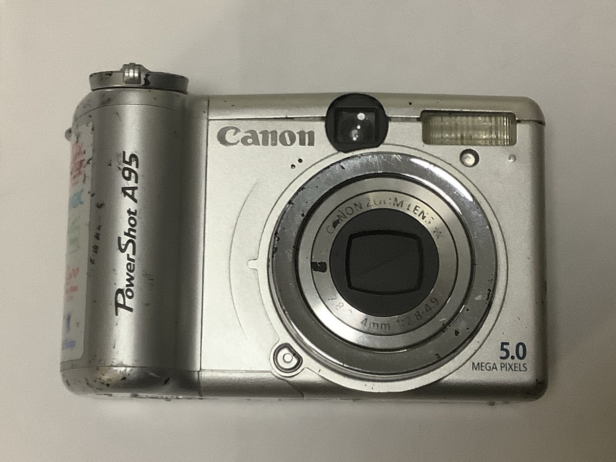 Canon PowerShot A95 5.0 MP Digital Camera Silver As Is Parts Only