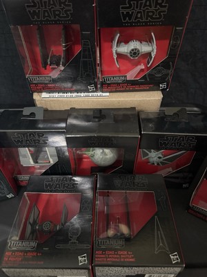 Star Wars The Black Series Titanium Series New Sealed 9 pc LOT