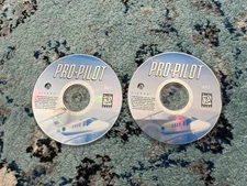 Pro Pilot Dynamix Windows PC Sierra 2 Disc CD Game Simulator Used Works 1997