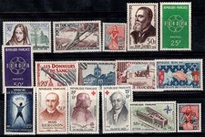 France 1959 Yv. 1214-1229 Neuf ** 100% célébrités, Europa cept, Croix-Rouge