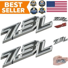 2pcs 7.3l Emblems 3d Power Stroke Turbo Side Badge Nameplate Decal Stickers L... 2pcs 7.3l Emblems 3d Power Stroke Turbo Side Badge Nameplate Decal Stickers L...