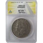 1892 O Morgan Silver Dollar EF 40 Details ANACS $1 Coin SKU:I24943