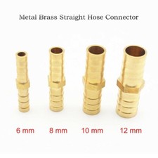 Fuel Pipe Joint Gas Hose Metal Nipple Straight Water Adapter Connection