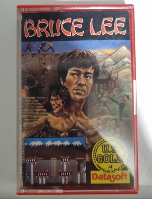RARE Red Box First Edition Vintage Commodore 64 Bruce Lee Datasoft 1984 UNGETESTET
