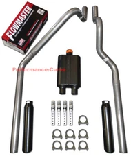 00-03 Dodge Dakota 3.9 4.7 5.9 Mandrel Bent Dual Exhaust w/ Flowmaster Super 44