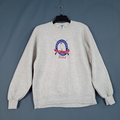 Jerzees KDS Dar Patriot Marching Band Youth Pullover Sweater Gray Size L