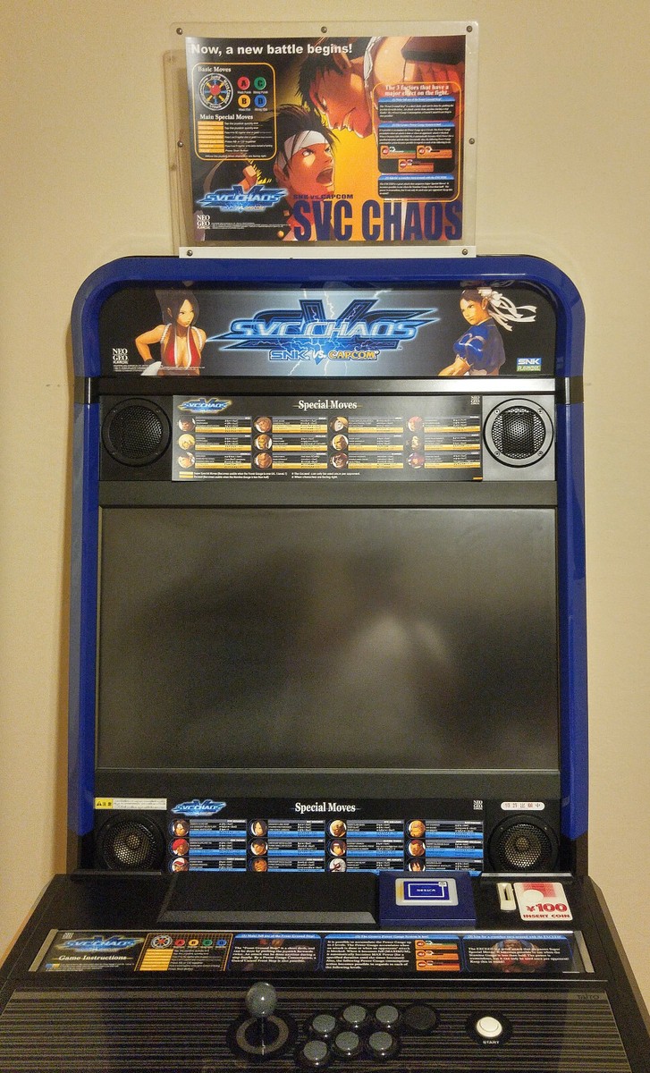 Neo Geo SNK vs Capcom SvC Chaos Instruction Art set for Taito
