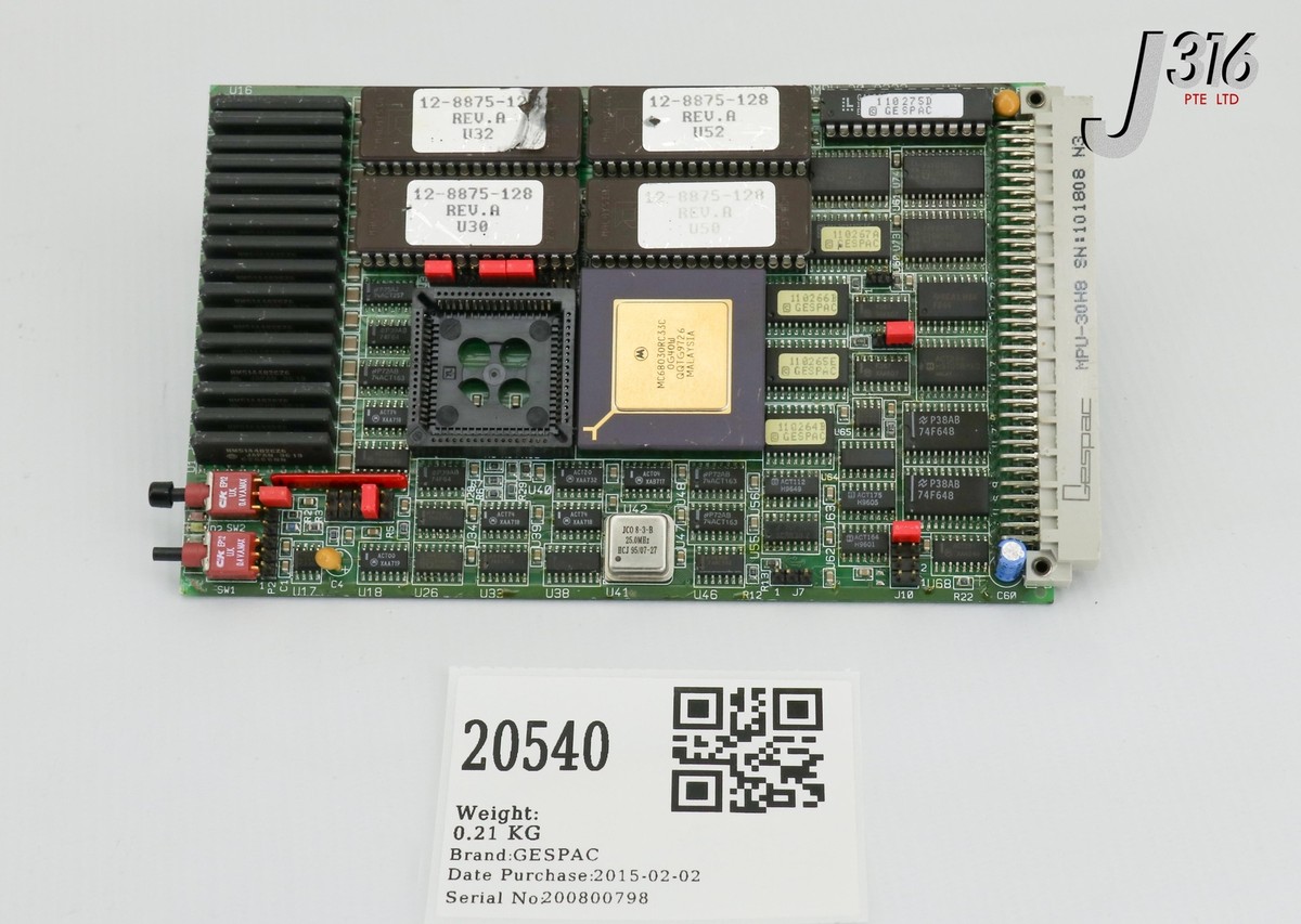 20540 APPLIED MATERIALS PCB CPU GESPAC 68030, MPU-30H8, 22-0075