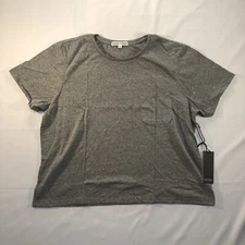 Richer Poorer Women's Tee Shirt SS Boxy Fit Crop Size XL Heather Gray MSRP $40