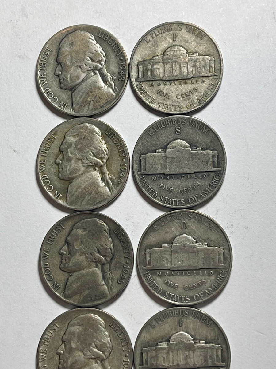 One (1) 1942-1945 Jefferson War Nickel - 35% Silver (Avg Circ) | eBay