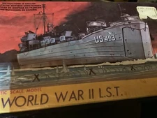 1967 HAWK #11 WORLD WAR II L.S.T No. 493 - 1/606 SCALE MODEL KIT - NEW / SEALED