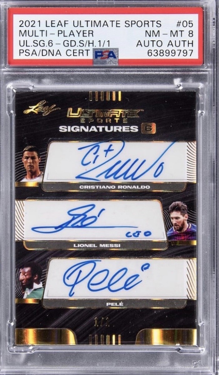 FIFA サッカーグッズ　メッシ、CR7、ルーニー、カカ 2021 Leaf Ultimate Ronaldo Messi Pele Neymar Rooney 6 Way