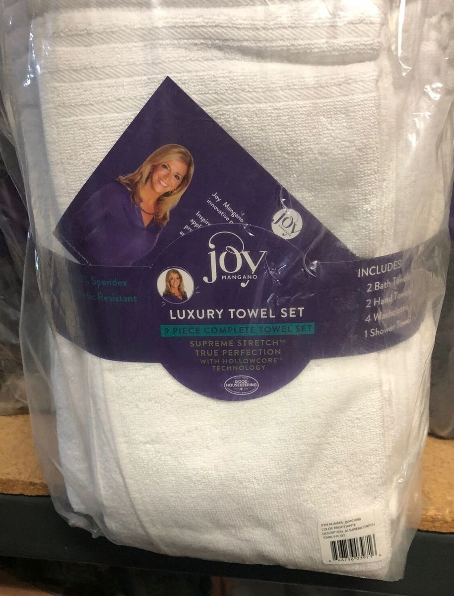 Joy Mangano Supreme Stretch 2 Large Bath Towel Set with Hollowcore  Technology