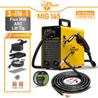 haxiaoer Mig Welder 145A Flux Core 110V Mig/Lift Tig/Stick w/ Tig Welding Torch