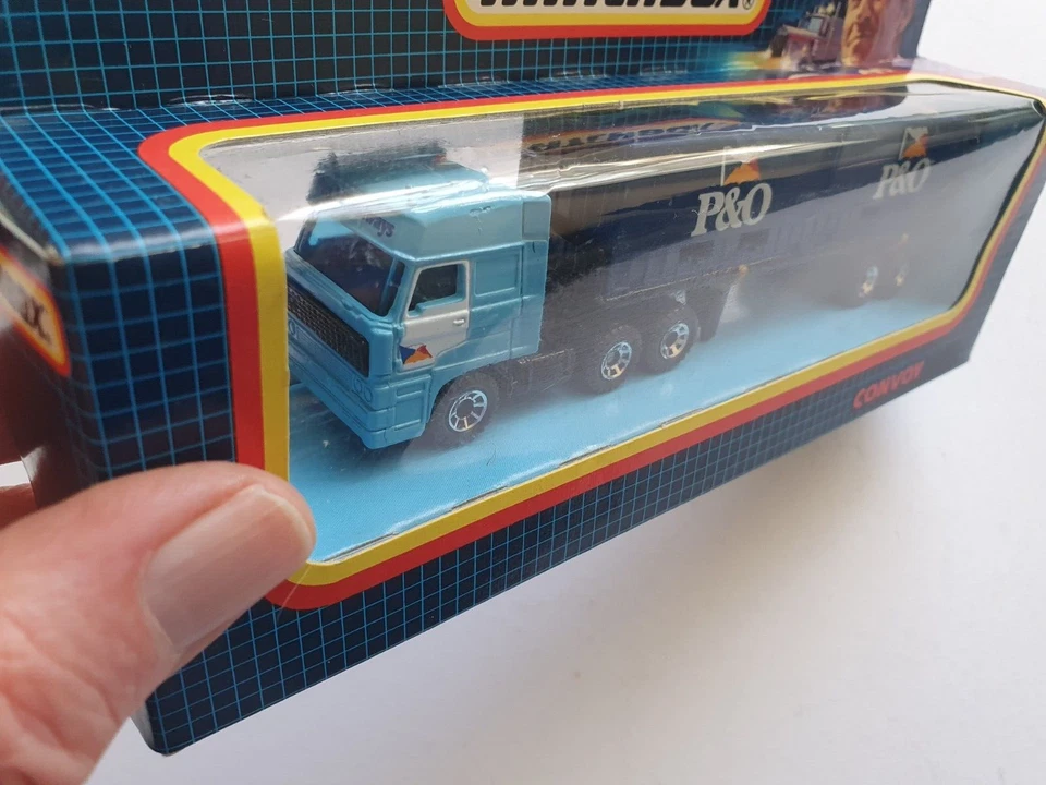 MATCHBOX CONVOY CY-26 DAF DOUBLE CONTAINER TRUCK P&O UNPUNCHED UNLABELLED MINT - Image 4 of 4