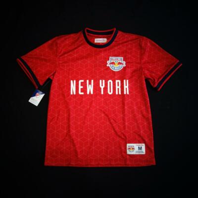 Mitchell & Ness - NY Red Bulls MLS Equalizer Short Sleeve Jersey - Red - Medium