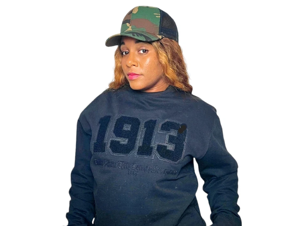 12" x 4.25" Delta Sigma Theta 1913 chenille and embroidered iron on patch - Image 4 of 4