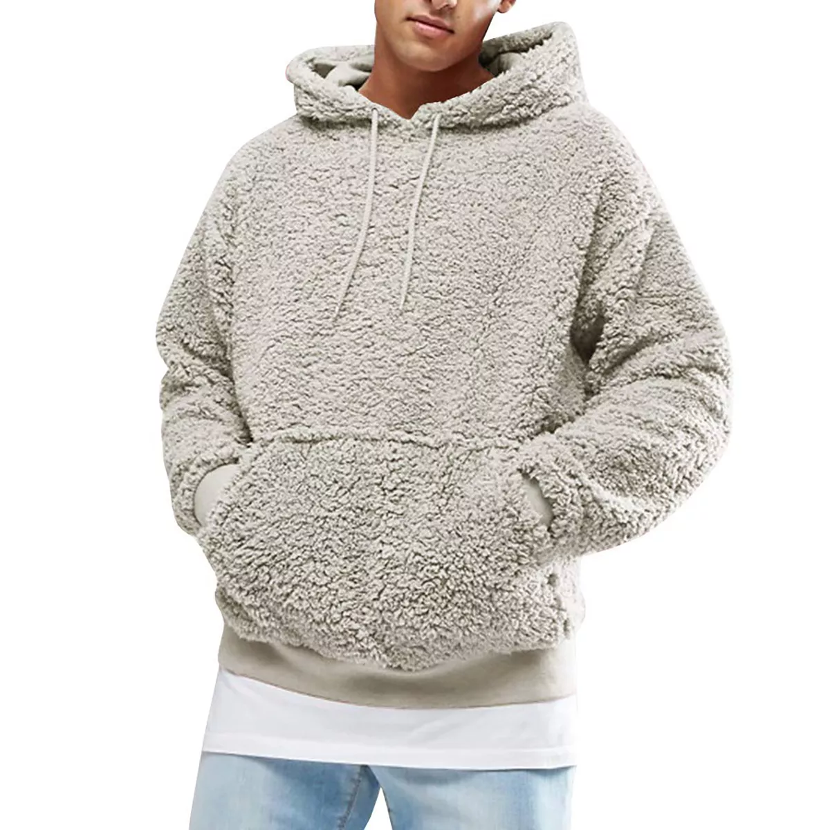 Warm fuzzy hoodies sale
