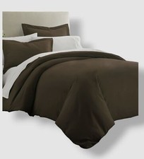 Ienjoy Home Brown Premium Ultra Soft 3-Piece King/Cal King Duvet Cover Set