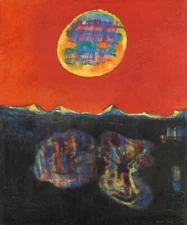 MAX ERNST Surrealism Art Poster or Rolled Canvas Print "TERRE DE FEU"